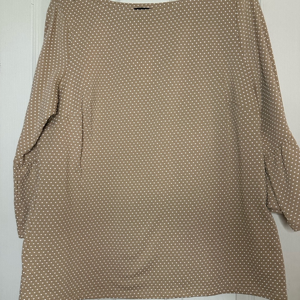 Talbots Tan Polka Dot Sweater